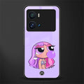 purple chic powerpuff girls back phone cover | glass case for iQOO 9 Pro