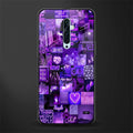 purple collage aesthetic glass case for oppo reno 2z image