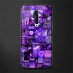 purple collage aesthetic glass case for oppo reno 2z image