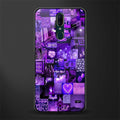 purple collage aesthetic glass case for oppo f11 image