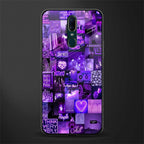 purple collage aesthetic glass case for oppo f11 image