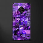 purple collage aesthetic glass case for vivo s1 pro image
