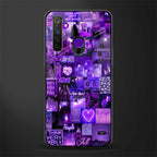purple collage aesthetic glass case for realme 5 image