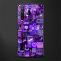 purple collage aesthetic glass case for realme 5i image