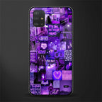 purple collage aesthetic glass case for samsung galaxy a51 image
