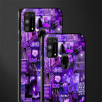 purple collage aesthetic glass case for samsung galaxy m31 prime edition image-2