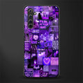 purple collage aesthetic glass case for realme 6i image