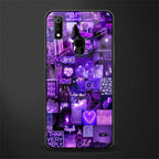 purple collage aesthetic glass case for realme 3 pro image