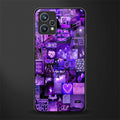 purple collage aesthetic glass case for realme 9 pro plus 5g image