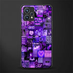 purple collage aesthetic glass case for realme 9 pro plus 5g image