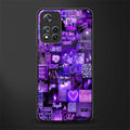 purple collage aesthetic glass case for xiaomi 11i 5g image