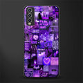 purple collage aesthetic glass case for vivo y20svivo y20avivo y20g image