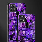 purple collage aesthetic glass case for oppo a15 image-2