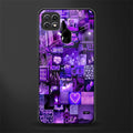 purple collage aesthetic glass case for oppo a15 image