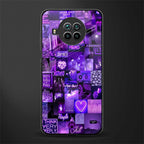 purple collage aesthetic glass case for mi 10i image