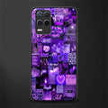 purple collage aesthetic glass case for realme narzo 30 5g image