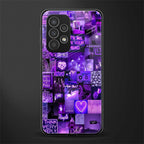 purple collage aesthetic back phone cover | glass case for samsung galaxy a23