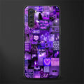 purple collage aesthetic glass case for oneplus nord ac2001 image