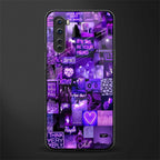 purple collage aesthetic glass case for oneplus nord ac2001 image