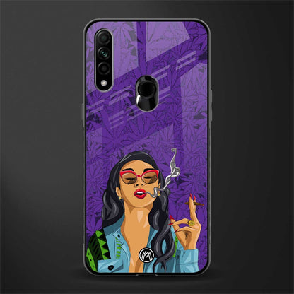 purple smoke glass case for oppo a31 image