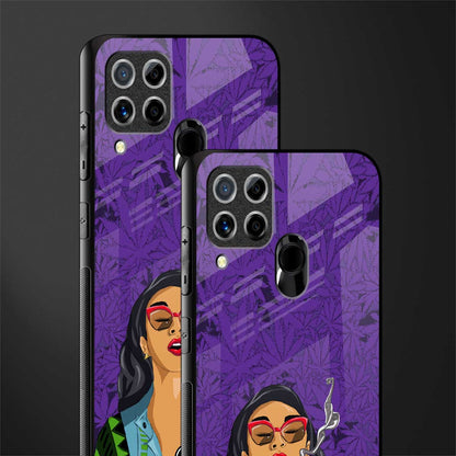 purple smoke glass case for realme c15 image-2