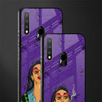 purple smoke glass case for vivo y19 image-2