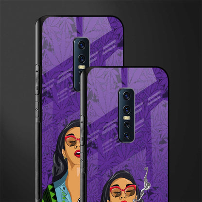 purple smoke glass case for vivo v17 pro image-2