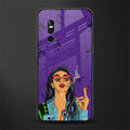 purple smoke glass case for vivo v15 pro image