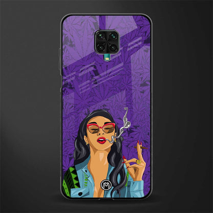 purple smoke glass case for poco m2 pro image