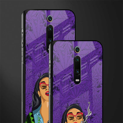 purple smoke glass case for redmi k20 image-2