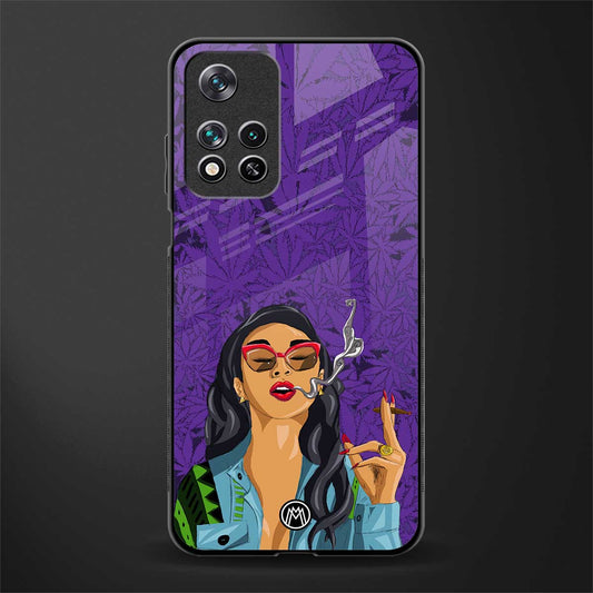 purple smoke glass case for poco m4 pro 5g image