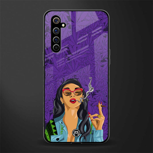 purple smoke glass case for realme x50 pro image