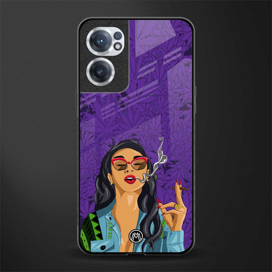 purple smoke glass case for oneplus nord ce 2 5g image