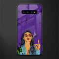 purple smoke glass case for samsung galaxy s10 plus image