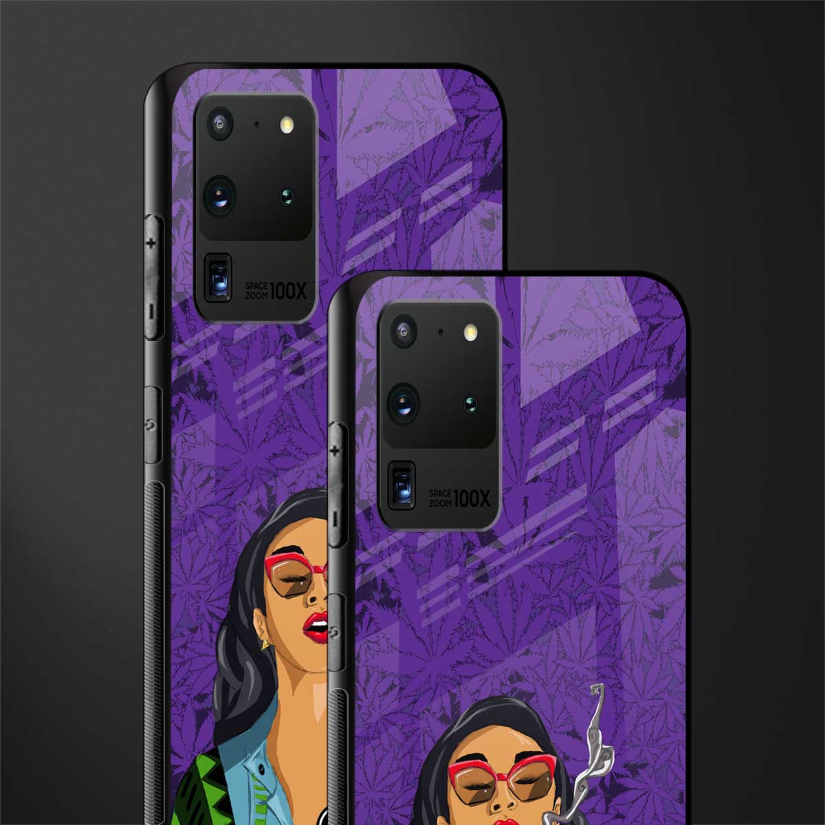 purple smoke glass case for samsung galaxy s20 ultra image-2