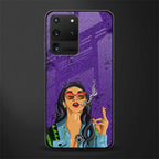 purple smoke glass case for samsung galaxy s20 ultra image