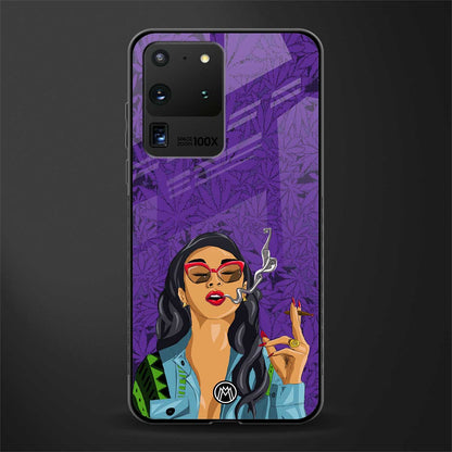 purple smoke glass case for samsung galaxy s20 ultra image