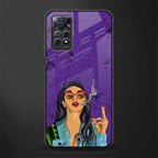 purple smoke glass case for redmi note 11s image
