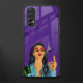 purple smoke glass case for realme narzo 20 pro image