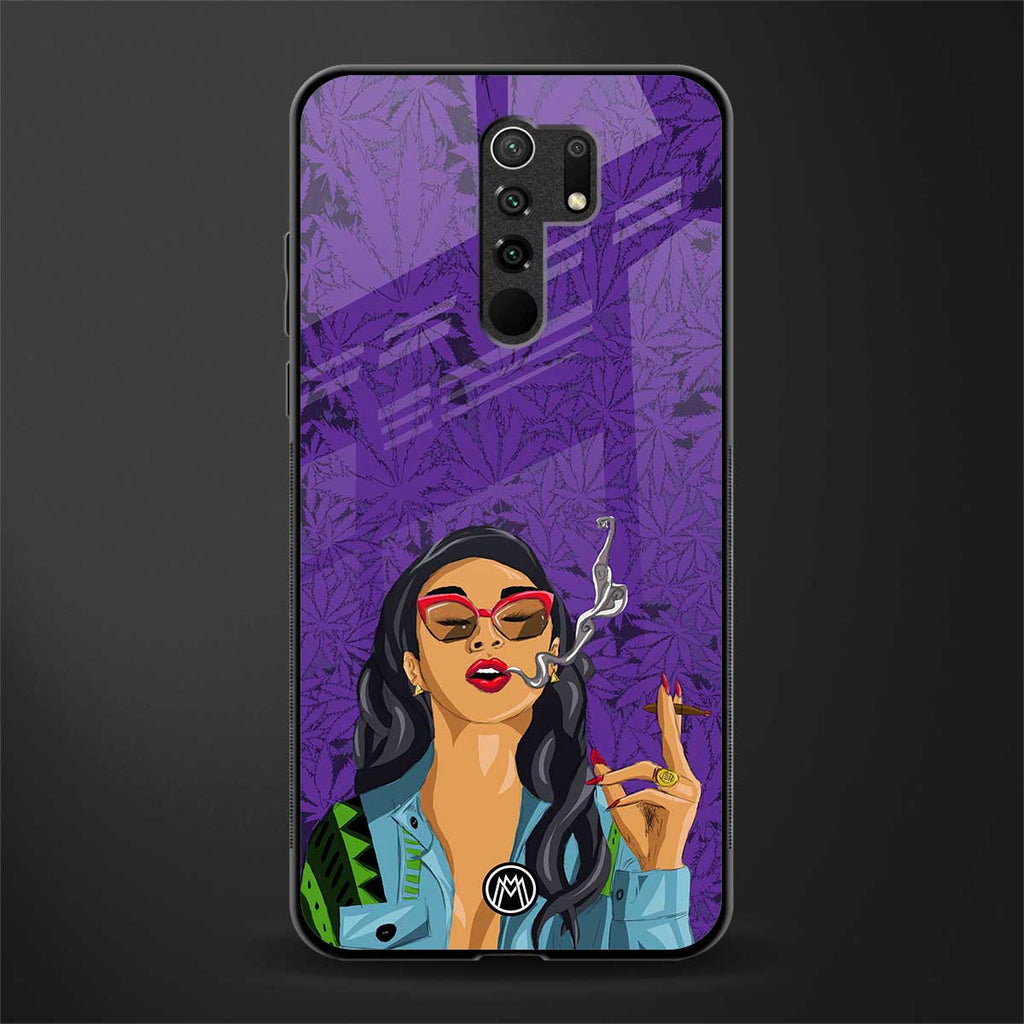 purple smoke glass case for poco m2 image