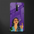purple smoke glass case for realme x2 pro image