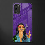 purple smoke glass case for samsung galaxy s20 fe image