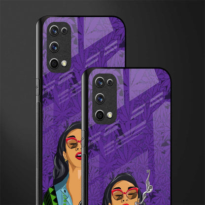 purple smoke glass case for realme x7 pro image-2