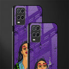 purple smoke glass case for oppo a54 image-2