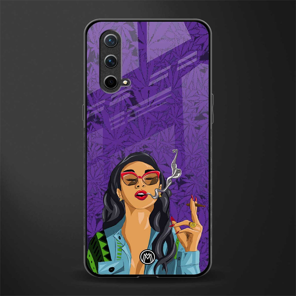 purple smoke glass case for oneplus nord ce 5g image