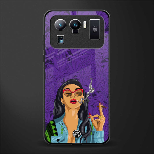 purple smoke glass case for mi 11 ultra 5g image