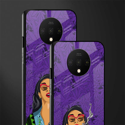 purple smoke glass case for oneplus 7t image-2