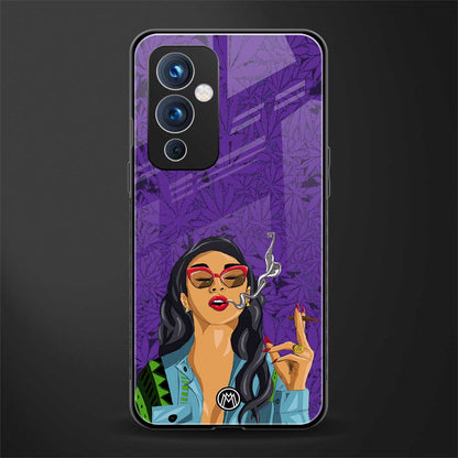 purple smoke back phone cover | glass case for oneplus 9