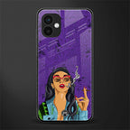 purple smoke back phone cover | glass case for samsung galaxy a04