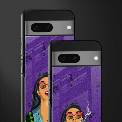 purple smoke back phone cover | glass case for google pixel 7